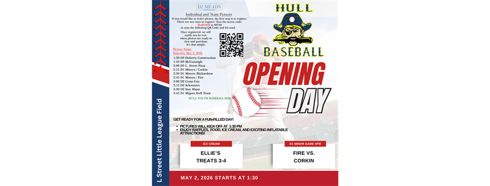 Opening Day Saturday, May 2nd